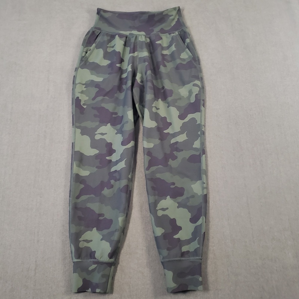Old Navy Active Joggers Womens Size Small Camo Power soft High-Rise Go-Dry